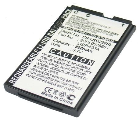 OH-BOX Batteria Compatibile LG LGIP-531A Per Envoy 2, Envoy 3, KM330, KP100 E Altri – 950 MAh, Ricambio Nuovo Per Telefoni LG